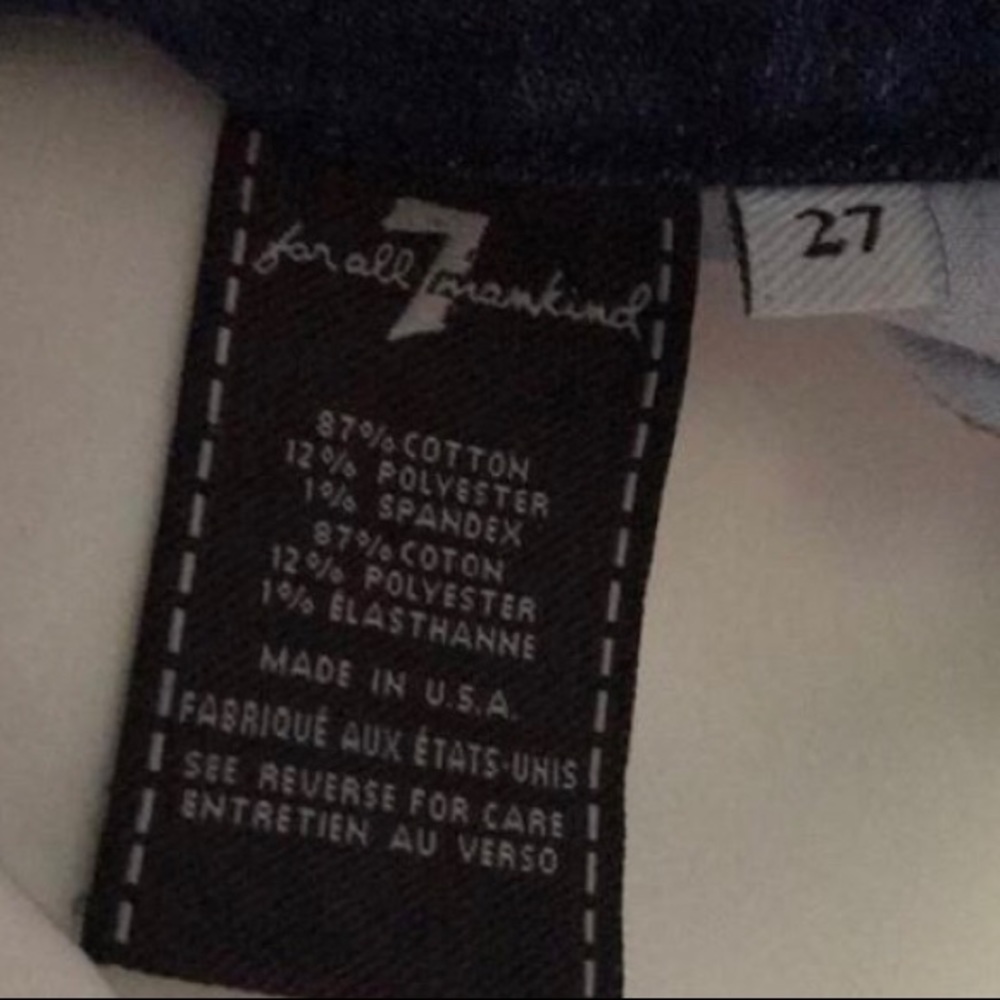 7 For All Mankind 27” waist - Picture 7 of 8